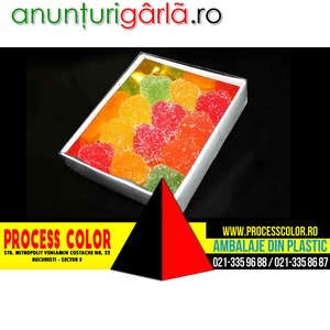 Imagine anunţ Cutii carton jeleuri Process Color