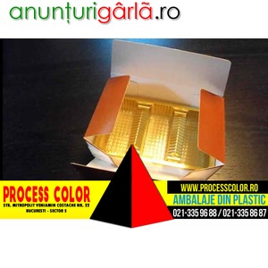 Imagine anunţ Cutii din carton colorat prajiturele Process Color