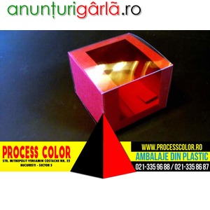 Imagine anunţ Cutii prajitura, cutii carton miniprajituri Process Color