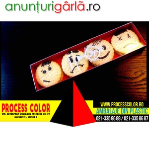 Imagine anunţ Cutii cu capac ambalaj biscuiti Process Color