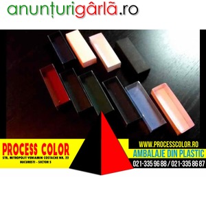 Imagine anunţ Cutiute din carton colorat drajeuri Process Color