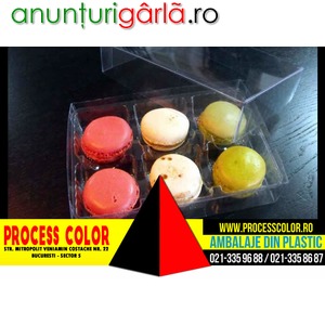 Imagine anunţ Cutii Macarons cu capac Process Color