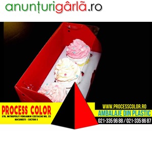 Imagine anunţ Cutii din carton pentru prajituri Process Color