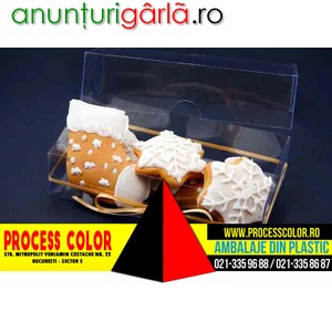 Imagine anunţ Cutii plastic figurine turta dulce Process Color