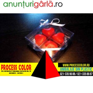 Imagine anunţ Cutiute cu capac pentru bomboane inimioare
