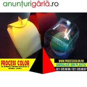 Imagine anunţ Cutiute plastic ambalaj figurine Marshmallow Process Color