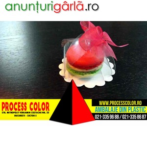 Imagine anunţ Cutiute plastic pentru un Macarons Process Color