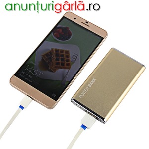 Imagine anunţ Power Bank Portabil Ultrasubtire 5600mAh - Incarcator mobil extern pentru Smart Phones