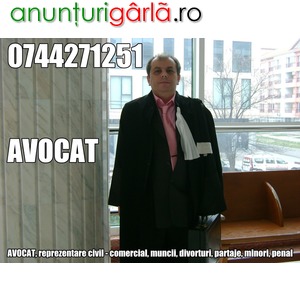 Imagine anunţ Birou avocat experienta, dr taberei, 0744271251