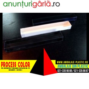 Imagine anunţ Cutiute plastic transparent Process Color