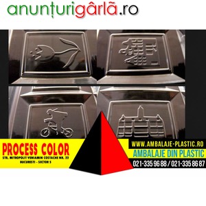 Imagine anunţ Forme plastic pentru turnat tablete din ciocolata Process Color