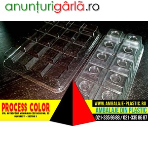 Imagine anunţ Forme plastic turnat ciocolata Process Color