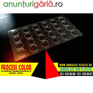 Imagine anunţ Forme turnat tablete ciocolata Process Color