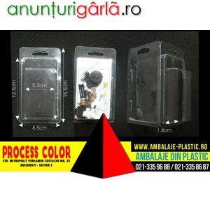 Imagine anunţ Blistere plastic accesorii mici Process Color