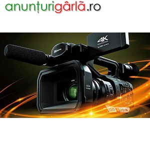 Imagine anunţ Panasonic AC30; UX90; Sony Z150; Sony FS5; NX100; Videocamere wedding.