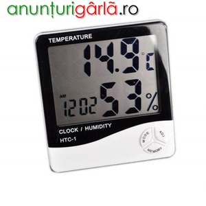 Imagine anunţ Ceas digital cu senzor de umiditate termometru si alarma