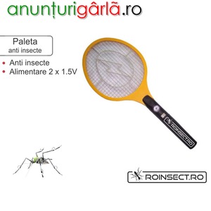 Imagine anunţ paleta electronica contra insecte