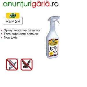 Imagine anunţ spray non toxic (pasari)
