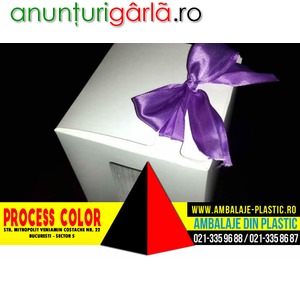 Imagine anunţ Cutii cu fereastra pentru cadouri Process Color