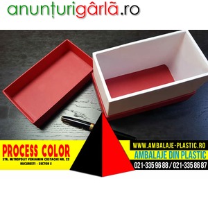 Imagine anunţ Cutii cu gat din carton rigid pentru cadouri Process Color