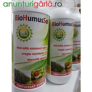 Imagine anunţ Biohumussol – ingrasamant natural organic