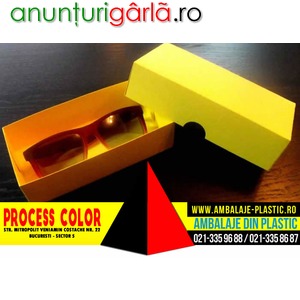 Imagine anunţ Cutii din carton cu capac pentru ochelari Process Color