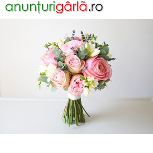 Imagine anunţ buchete mireasa, aranjamente florale evenimente 0722.421618