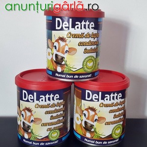 Imagine anunţ Crema De Lapte Condensat In 3 Arome - DeLatte