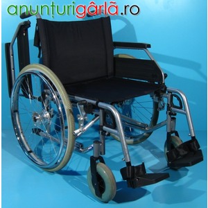 Imagine anunţ Rulant handicap cu roti mari second hand B+B / latime sezut 51 cm-525lei