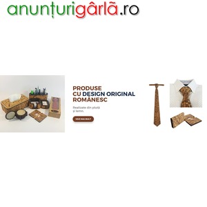 Imagine anunţ Produse cu design original românesc eco-friendly din pluta realizate din plută și lemn