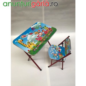 Imagine anunţ Masuta si scaunel pliabile pentru copii