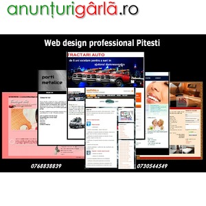 Imagine anunţ Web design professional Pitesti | servicii web design