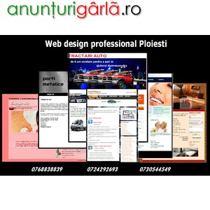 Imagine anunţ Web design professional Ploiesti