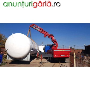 Imagine anunţ Macara 45 t ridicare manipulare utilaj hala container camion santier, automacara