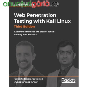 Imagine anunţ Web Penetration Testing with Kali Linux