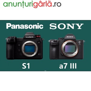 Imagine anunţ Panasonic S1 versus Sony A7III