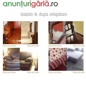 Imagine anunţ Retapitari canapele Bucuresti si Ilfov, reconditionari si reparatii canapele, fotolii, scaune