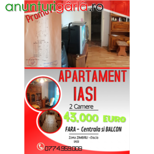 Imagine anunţ Apartament Iasi | zona Zimbru Dacia