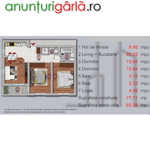 Imagine anunţ Apartament 3 camere, 65 mp, Chiajna, Lacul Morii, 57 000 Euro