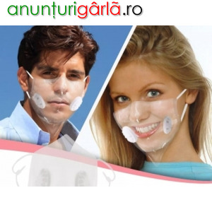 Imagine anunţ MASTI transparente, masca pentru copii - mascacustil.ro