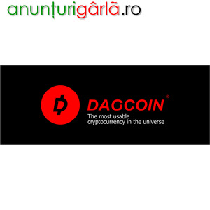 Imagine anunţ vand criptomnede onecoin si dagcoin