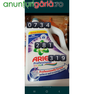 Imagine anunţ Ariel detergent