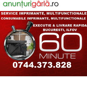 Imagine anunţ Reparatii imprimante la sediul soc. dvs. in Bucuresti si Ilfov.