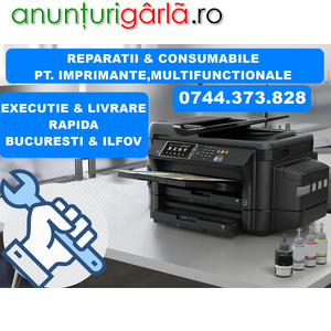 Imagine anunţ Reparatii imprimante EcoTank cu CISS din fabrica in Bucuresti si Ilfov.