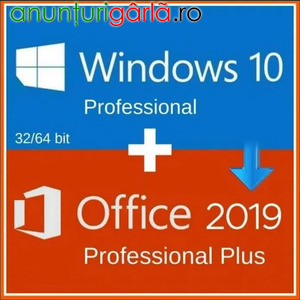 Imagine anunţ Instalare Windows 10 Office si alte pograme cu licenta