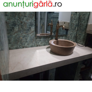 Imagine anunţ Marmura Botticino pentru blat de baie
