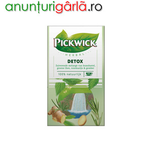 Imagine anunţ Pickwick Ceai detox 36 g, 20 pliculete Total Blue