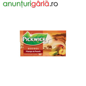 Imagine anunţ Pickwick Rooibos ceai mango si piersica Olanda Total Blue 0728.305.612
