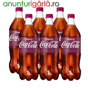 Imagine anunţ Bautura acidulata Coca Cola Cherry 1 litru Total Blue 0728.305.612