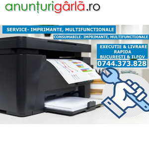 Imagine anunţ Reparatii imprimante si multifunctionale in Bucuresti si Ilfov.